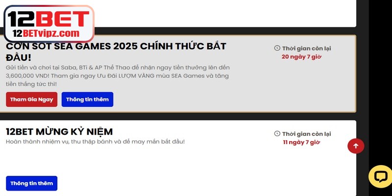 Đăng Ký 12BET - Cập Nhật Quy Trình Truy Cập Mới Nhất 9 Nhận khuyến mãi 12BET siêu nhanh với vài bước thực hiện