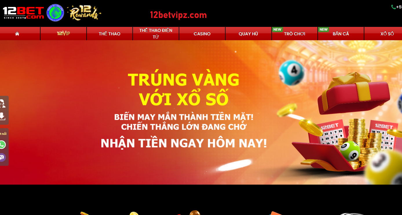 12bet Xổ số trực tuyến tại 12bet